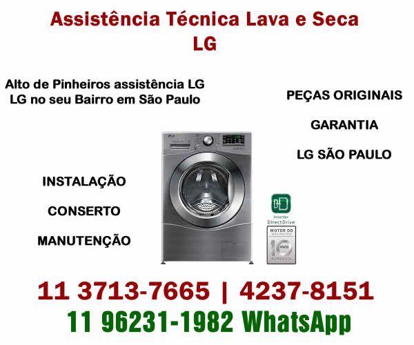 Assistência lava e seca Lg